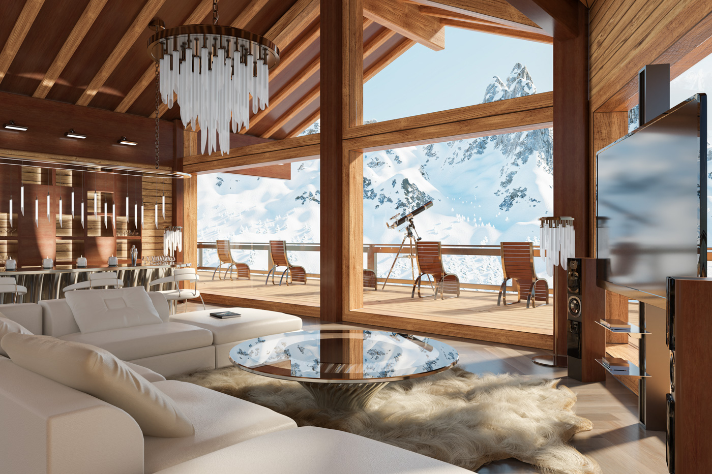 location chalet ski immobilier luxe vacances accompagnement